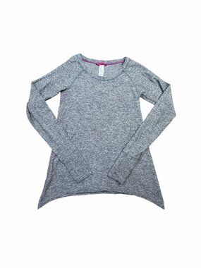 ivivva by Lululemon Girls Size 10 Gray Long Sleeve Athletic Performance Top